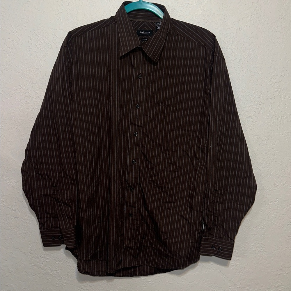 Van Heusen Mens Dress Shirt Medium 15-15.5